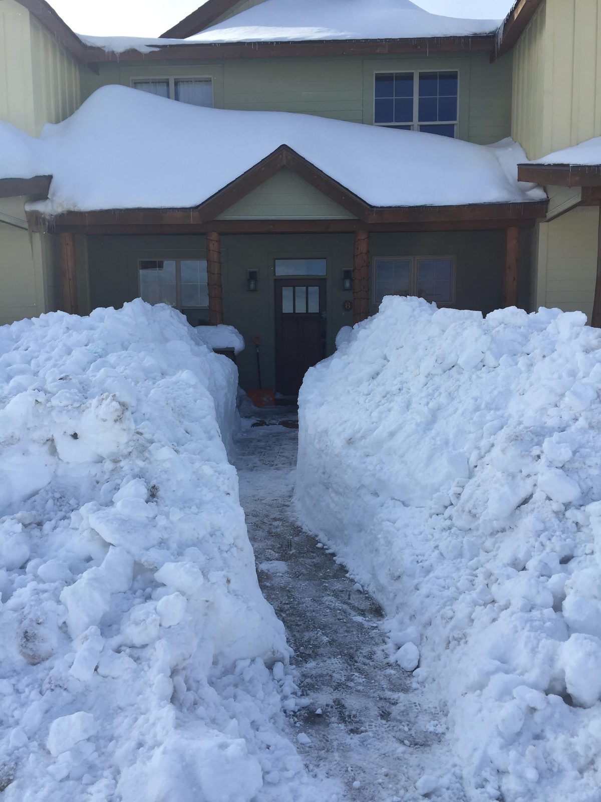 Black Bear Crossing townhomes in the snow