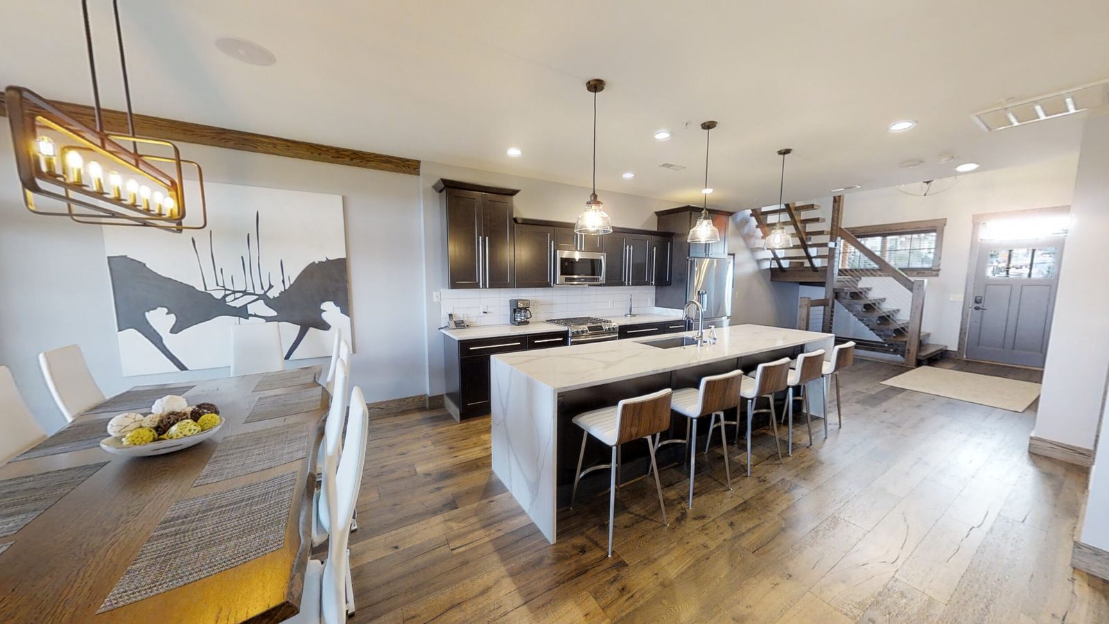 Spacious townhome kitchen
