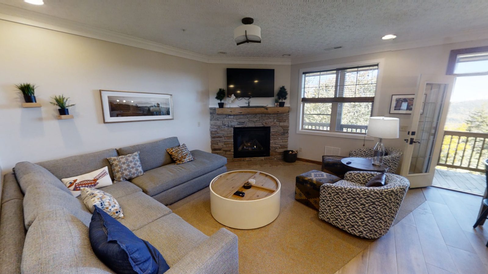 Luxury townhome living room